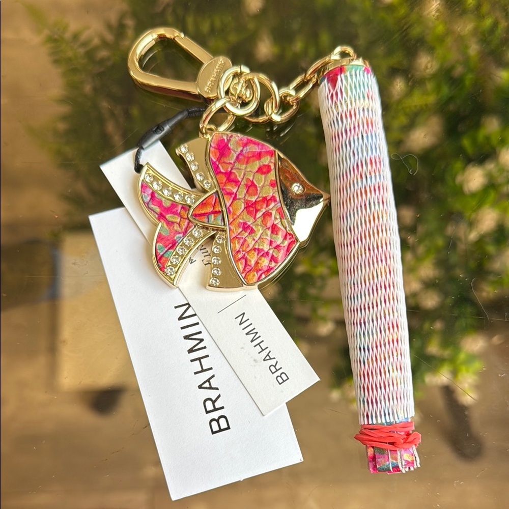 Brahmin Rainbow Fish Charm Tassel